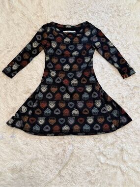 Effie’s Heart Sacre Coeur Heart Button Fit & Flare Dress - Size Small